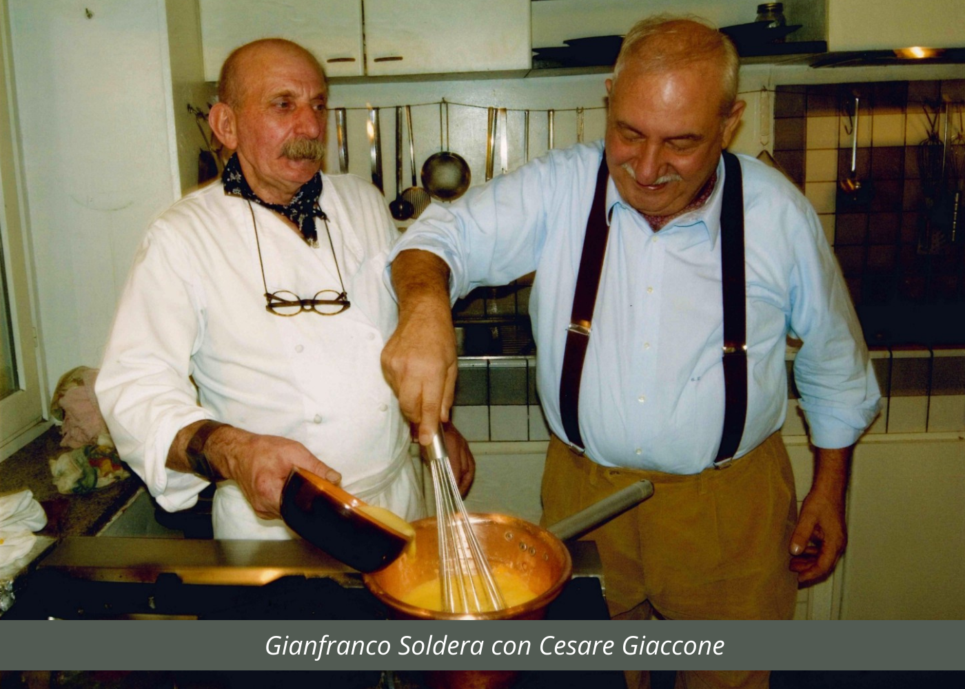 Gianfranco Soldera con Cesare Giaccone